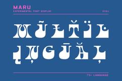 Maru - Experimental Font Product Image 9
