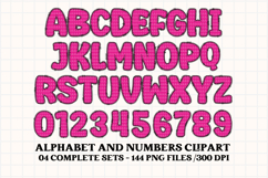 Happy Birthday Alphabet, birthday letters doodle clipart Product Image 3