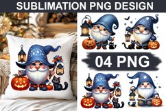 Halloween Gnome - Pillow Sublimation PNG Design Product Image 1