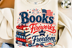 Books Fireworks Freedom PNG Product Image 1