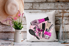 Pink Hairdresser PNG Glam Salon Tools Leopard Design Product Image 6