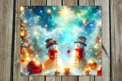 Snowman | Christmas Skinny tumbler sublimation design PLUS2 Product Image 5