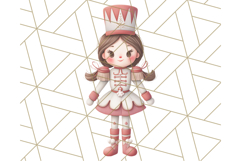Nutcracker Clipart, Festive Holiday Toy Soldier PNG Art Product Image 5