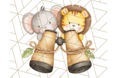 Cute Safari Animal Clipart PNG for Kids, African Wildlife Product Image 5