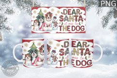 Dear Santa Mug Wrap - Christmas Mug Sublimation Product Image 1