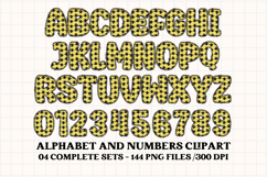 Halloween Alphabet png clipart, halloween letters doodle Product Image 3
