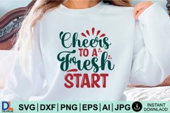 Happy New Year SVG Design, New Year SVG, New Year design Product Image 1