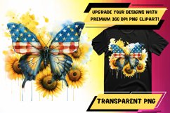 Patriotic Butterfly Sublimation Product Image 1