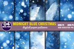 Midnight Blue Christmas Backgrounds Bundle PNG Product Image 10