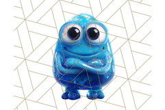 Slime Monster Clipart, Colorful Goo Graphics Png Product Image 5