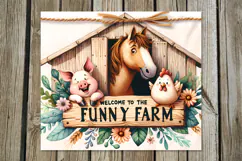 Funny farm | 4 farmhouse tumbler sublimation designs PLUS2 Product Image 5