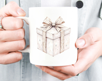 White Christmas Clipart, Vintage PNG Product Image 9
