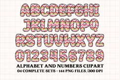 Shabby Chic letters doodle, shabby chic png alphabet clipart Product Image 3