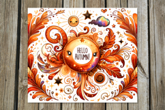 Hello Autumn, Fall | 8 Skinny Tumbler Sublimation designs Product Image 9