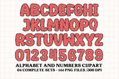 Christmas Alphabet png clipart, christmas letters doodle Product Image 3