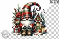 Christmas Gnome Sublimation - Clipart PNG Design Product Image 1
