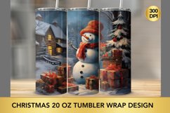Christmas 20 oz Skinny Tumbler Sublimation Product Image 1