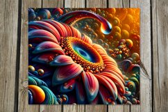 Flowers fantasy| 8 space skinny tumbler Sublimation designs Product Image 9