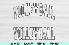 Volleyball Svg Dxf Cut Files, Volleyball Png, Volleyball Mom Product Image 1