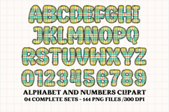 Christmas Alphabet png clipart, christmas letters doodle Product Image 3