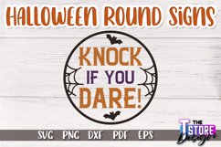 Halloween Round Signs SVG Design|Halloween Signs Quotes SVG Product Image 10
