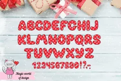 Christmas Snowflake Scrapbook Letters sublimation design png Product Image 2