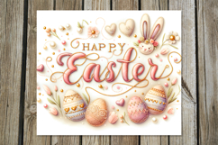 Easter rabbit | 4 Skinny tumbler Sublimation designs PL Product Image 5