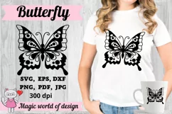 Papercut Butterfly Silhouettes SVG, Paper Cut SVG Product Image 1