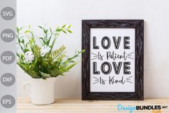 Love Is Patient Love Is Kind SVG Design Product Image 3