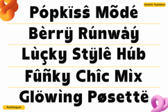 Gastilo - Bold Chunky Sans Font Product Image 9