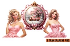 Vintage Pink Christmas Sublimation Product Image 1