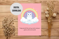 Digital Sympathy Cards for the Loss of a Beloved Cat Product Image 1