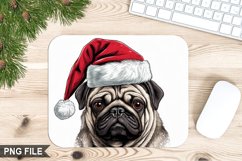Christmas Dog Sublimation Mouse Pad PNG Design Product Image 1