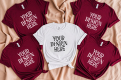 Christmas Family Matching Group Flat Lay T-Shirt Mockups Product Image 1