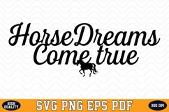 Horse Dream Come True SVG Design | SVG Cut files Product Image 1