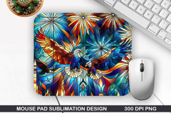 Bald Eagle Mouse Pad Sublimation, 4th Of July Mouse Pad PNG Product Image 1