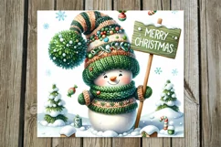 Xmas Snowman | cute Christmas Skinny tumbler sublimation2 Product Image 5