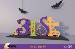 31 st. Layered Halloween Letter Stand 3D Design. Lettering Product Image 1
