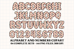 Christmas Alphabet png clipart, christmas letters doodle Product Image 3