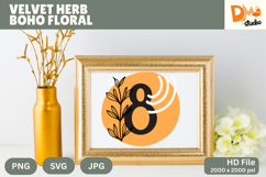 Velvet Herb Boho Floral Monogram Product Image 1