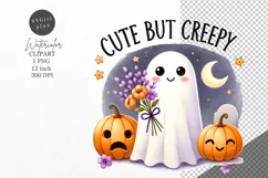 Halloween clipart, Ghost clipart, Autumn clipart Product Image 1