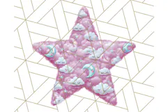 Cute Puffy Star Clipart PNG, 3D Glossy Pastel Stars Clip Art Product Image 5
