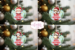 BUNDLE Cute Christmas animals ornament PNG sublimation Product Image 4