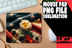 BLISSFUL mouse PAD Fun Design, USA Flag Product Image 1