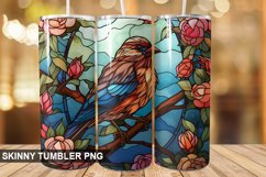 Stained Glass Sparrow PNG Tumbler Design Product Image 1