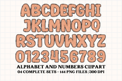 Polka Dot Vintage png Alphabet, polka dot letters doodle Product Image 3