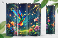 2 Hummingbird Tumbler Sublimation, 20 oz Tumbler Wrap Product Image 2