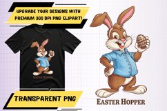 Dynamic PNG Template for Tote Bag Projects , Easter Bunny Product Image 1