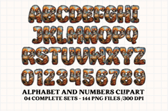 Day of The Dead PNG Alphabet, day of the dead letters doodle Product Image 3