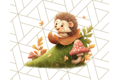 Whimsical Woodland Animal Village PNG Clipart Fantasy Forest Product Image 5